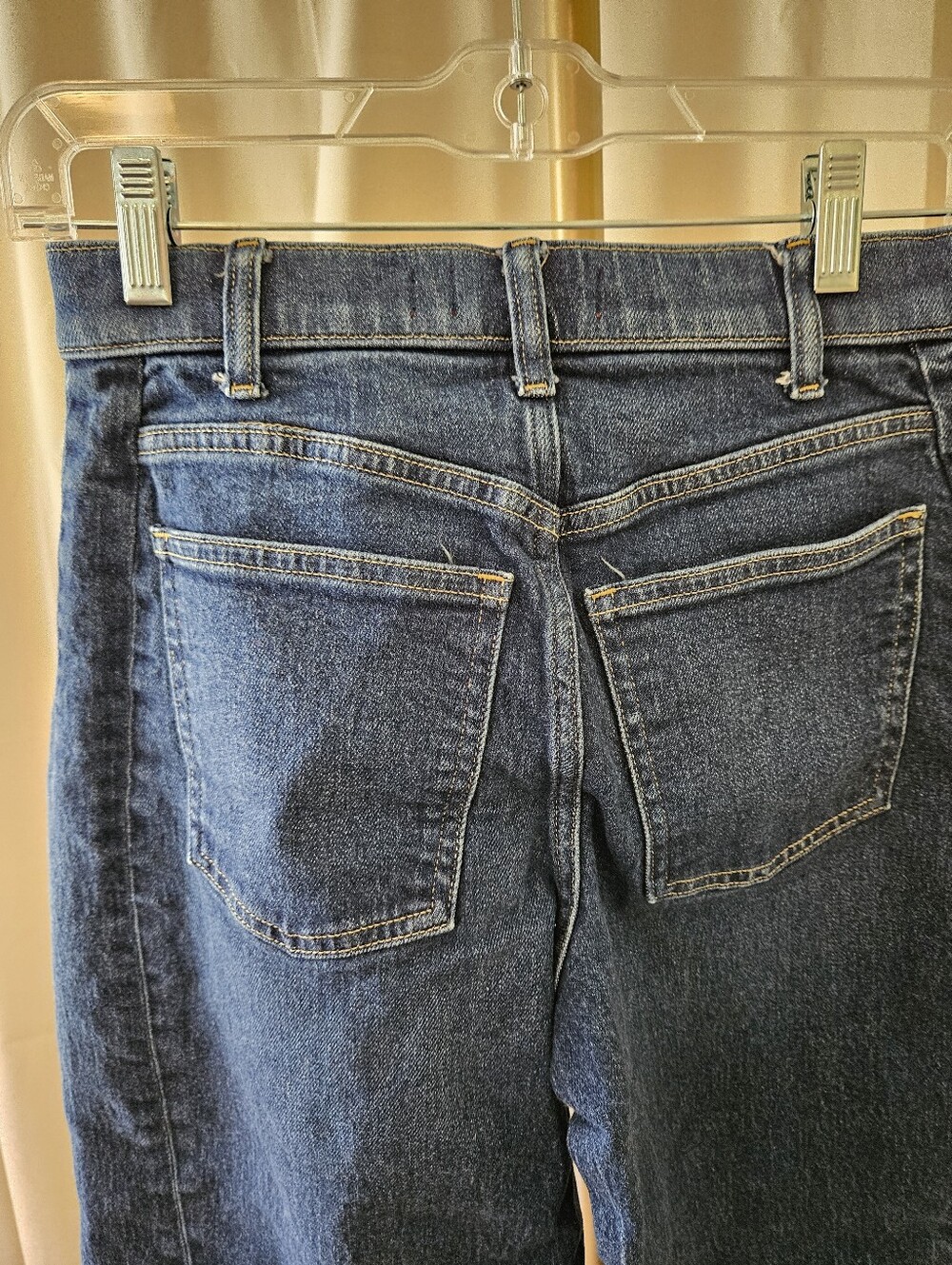 Spanx Dark Blue Wide Tapered Leg Jeans XS TP - Picture 5 of 5